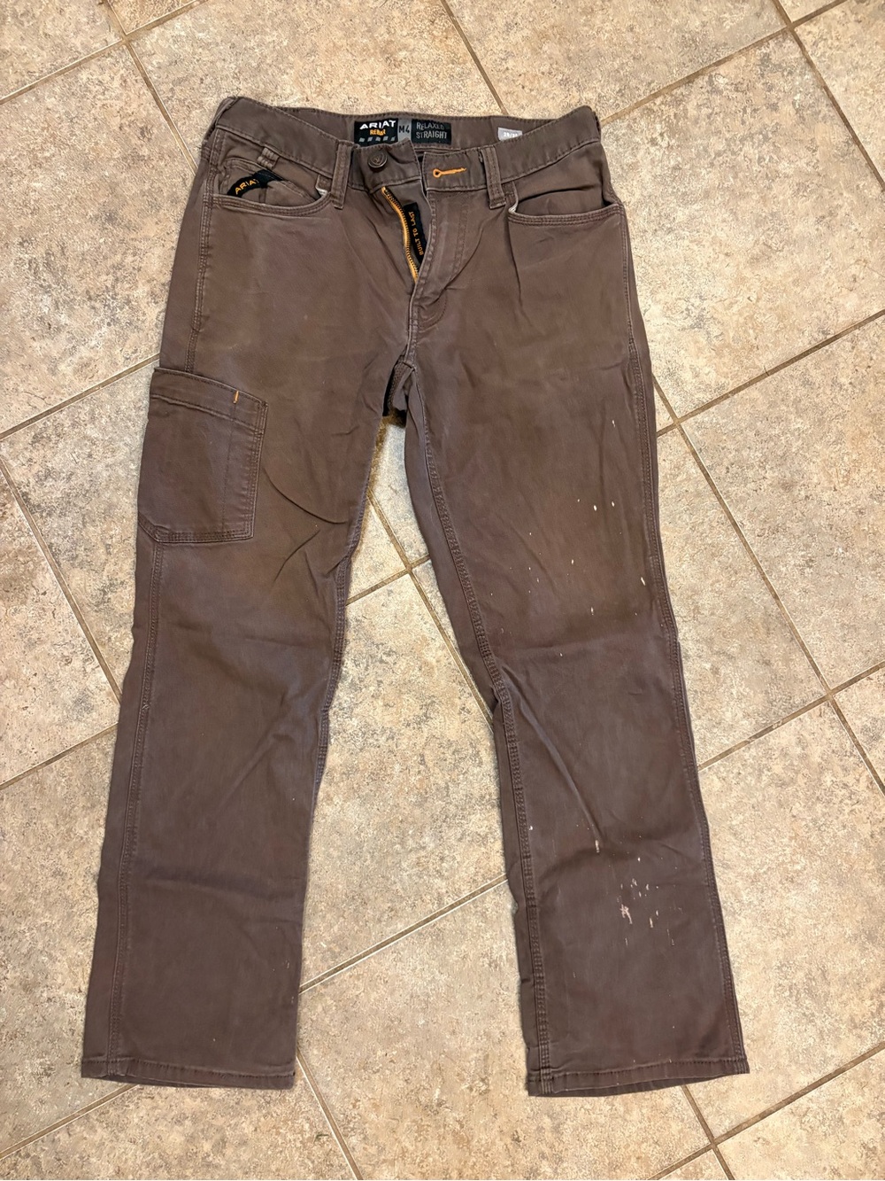 Ariat Brown Relaxed Straight Work Pants